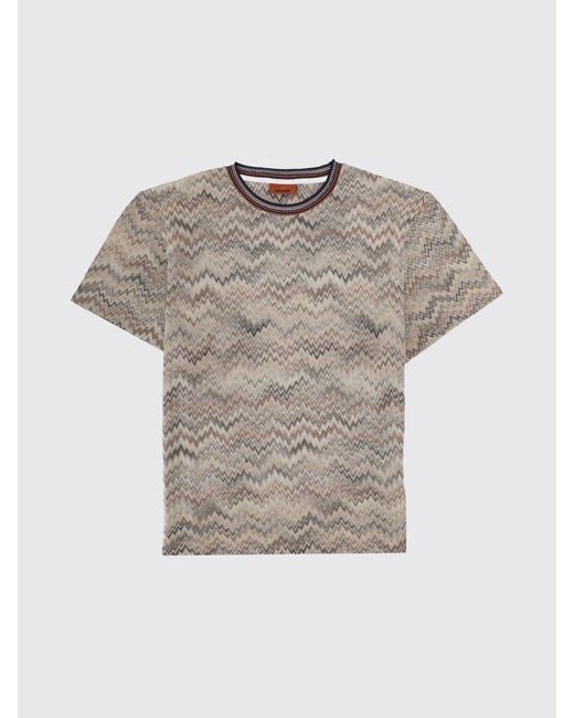 Missoni White Zig Zag T-Shirt for men
