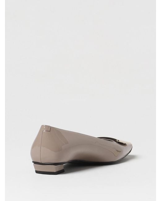 Roger Vivier White Ballet Flats