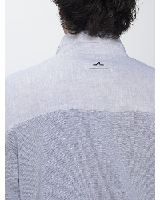 Paul & Shark Blue Paul &Amp Shark Hybrid Bomber Jacket for men