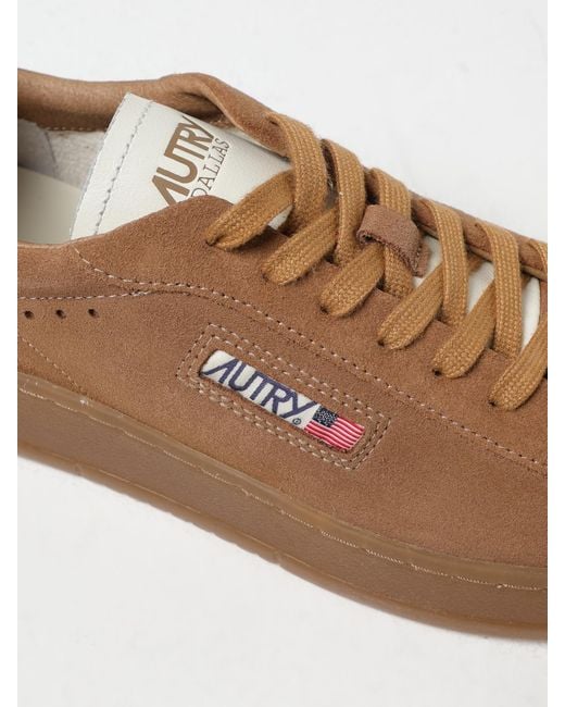 Autry Brown Dallas Suede Sneakers for men