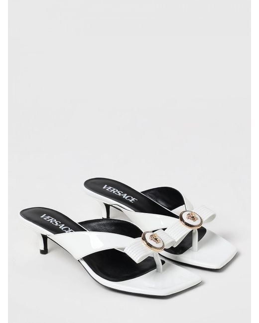 Chaussures à talons Versace en coloris White