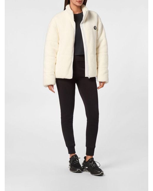 Philipp Plein Natural Relaxed Fit Short Sports Jacket