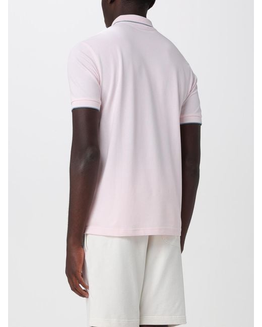 Sun 68 White Cotton Polo Shirt for men