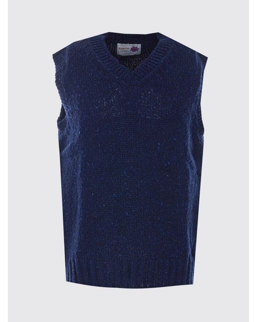 Howlin' By Morrison Blue V-Neck Sweater Vest for men