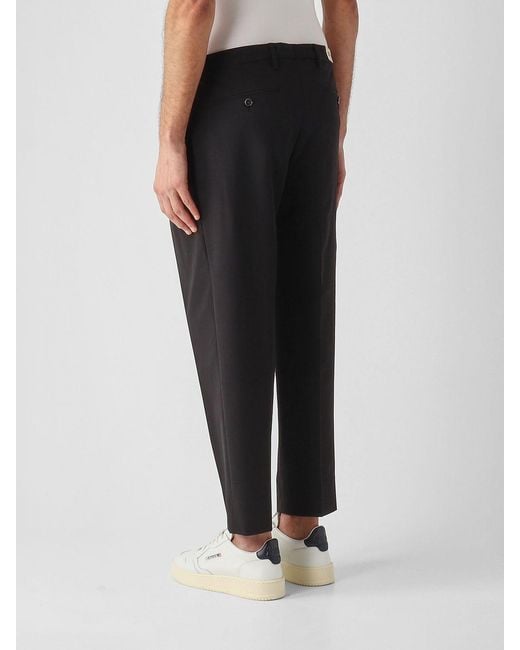 Briglia 1949 Black Stretch Cotton Chino Trousers for men