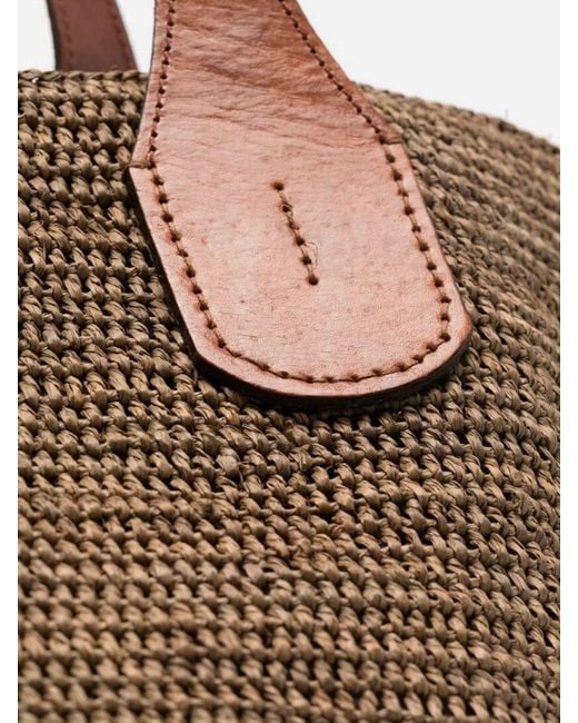 IBELIV Brown Tokyo Ii Raffia Bag