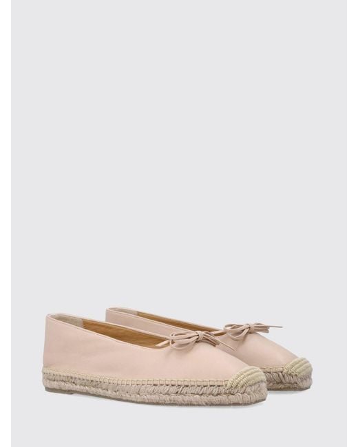 Castaner Natural Pax Ribbon Leather Espadrilles