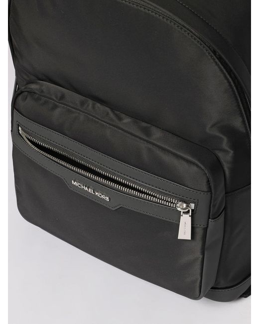 Michael Kors Black Recycled Nylon Backpack for men