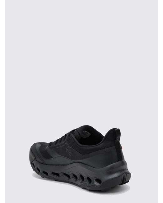 On Shoes Black Cloudhorizon 2 Mesh Running Sneakers With Extralight Sole for men