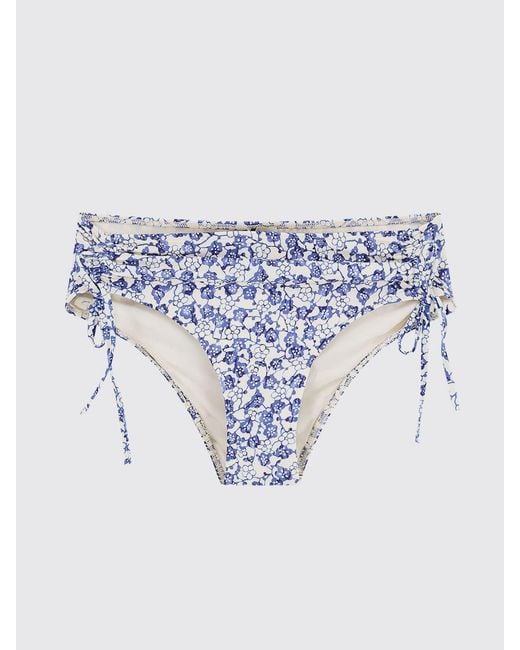 Isabel Marant Blue Printed Stretch Polyamide Swimsuit