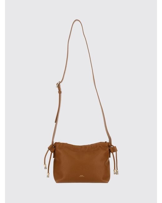 A.P.C. White Ninon Faux Leather Bag