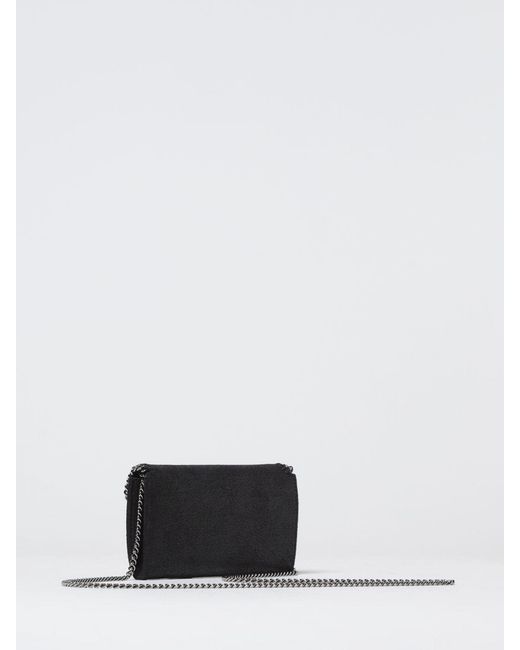 Stella McCartney Gray Falabella Cracked Synthetic Suede Wallet