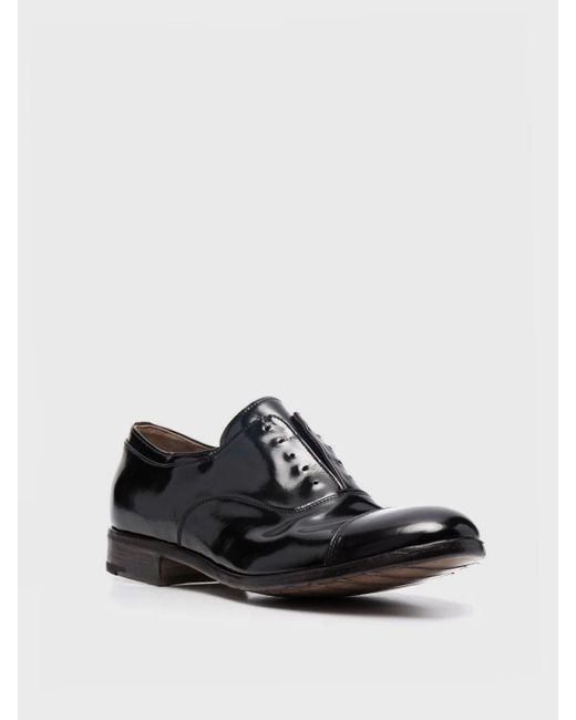 Premiata Black Brogue Shoes for men