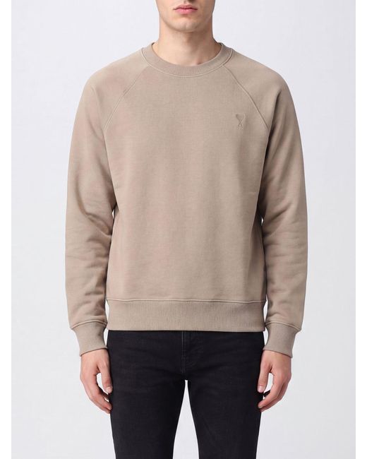 Sudadera De Cuello Redondo De Algodón Con Hombros Caídos AMI de hombre de color Natural