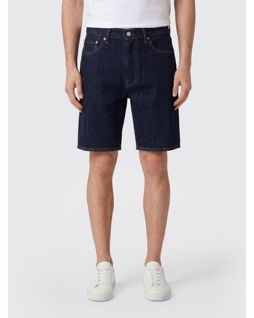 Levi's Blue Cotton Denim Shorts for men