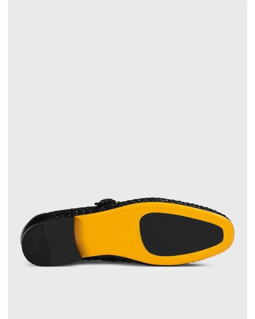 Doucal's Black Woven Nappa Leather Ballerinas