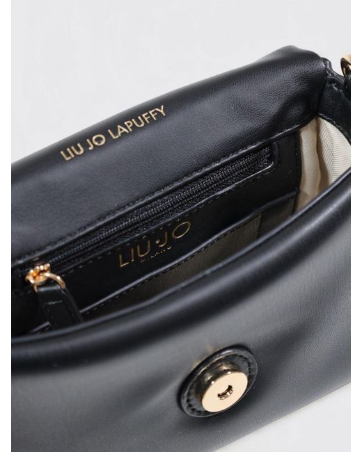 Liu Jo Blue Lapuffy Faux Leather Bag