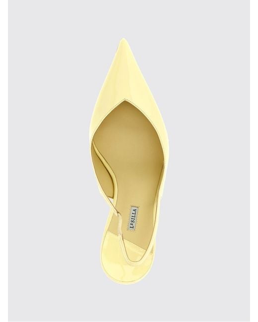 Le Silla Metallic Vivienne Patent Leather Slingback Pumps