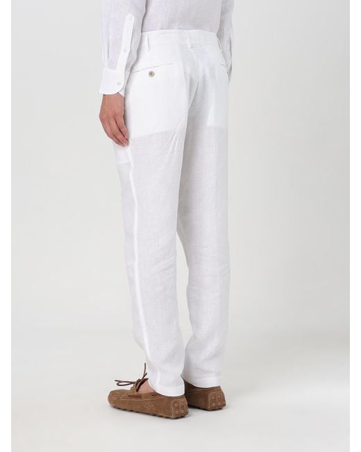 Kampos White Linen Trousers for men