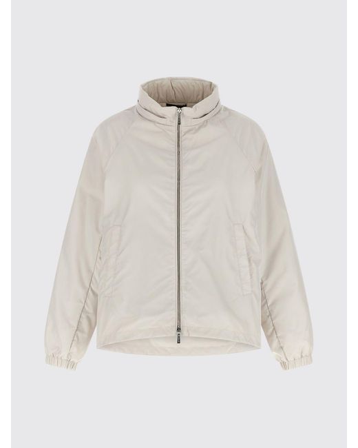 Moorer Natural Soave-Wk Hooded Polyester Windbreaker