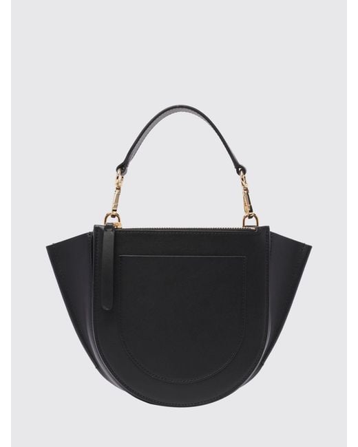 Wandler Black Hortensia Flared Handbag