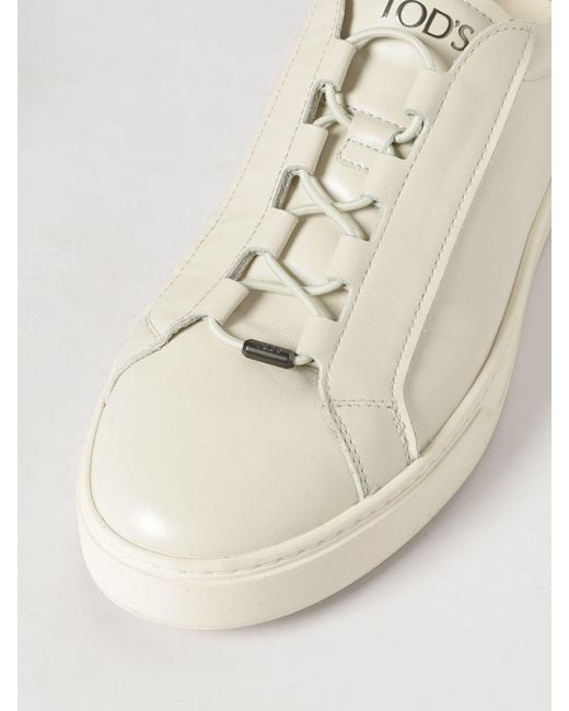 Tod's Natural Leather Sneakers for men