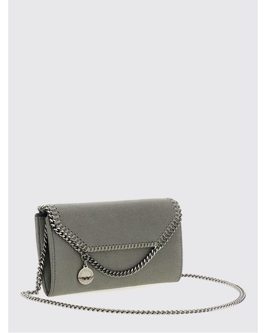 Stella McCartney Gray Falabella Eco Alter Mat Wallet On Chain