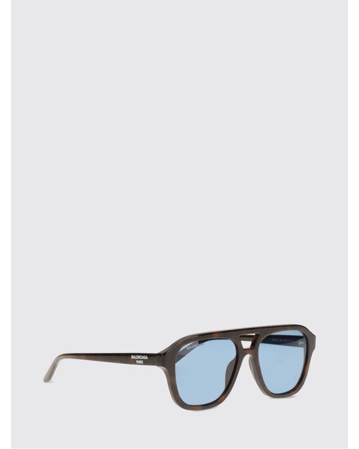 Balenciaga Brown Acetate Pilot Daily Sunglasses for men