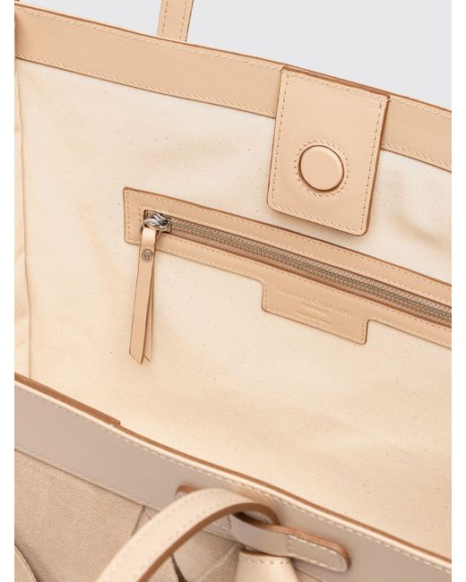 Gianni Chiarini Natural Marcella Woven Suede Bag