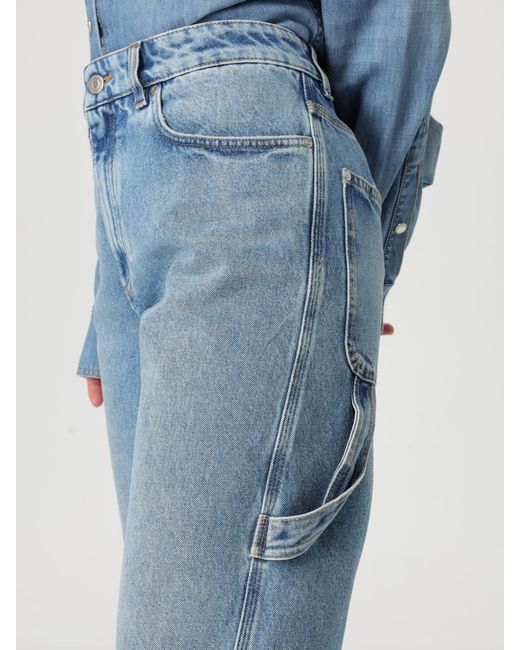 Stella McCartney Blue Carpenter Jeans Distressed Hem