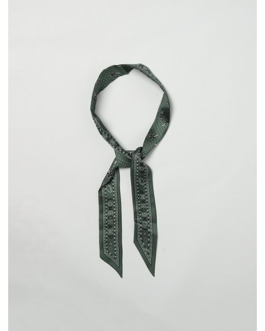 Longchamp White Printed Hair Accessory With Versatile Styling Options