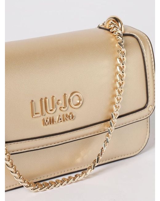 Liu Jo Natural Laminated Synthetic Leather Bag
