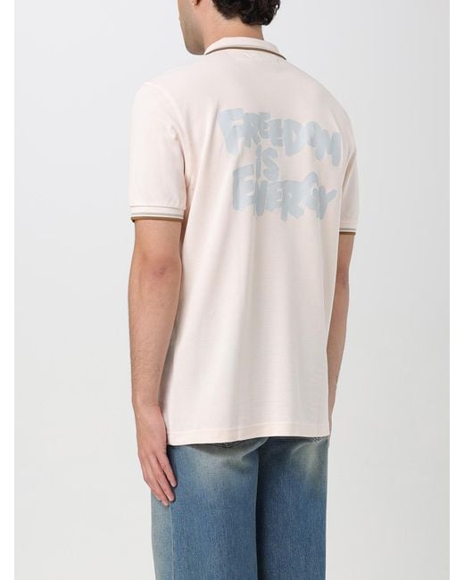 Comme des Garçons Pink Tipped Polo Shirt M3600 Classic Cotton for men