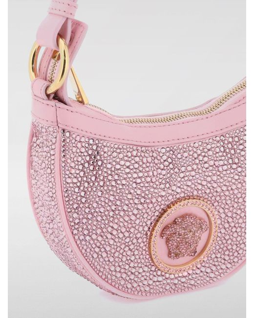 Mini sac à main Versace en coloris Pink