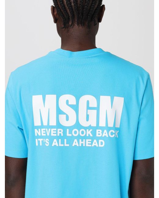 MSGM T-shirt in Blue für Herren