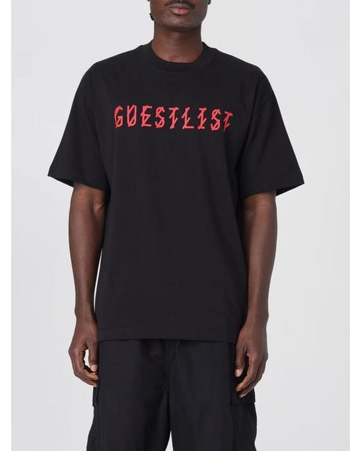 44 Label Group Black Maxi Logo Cotton T-Shirt for men