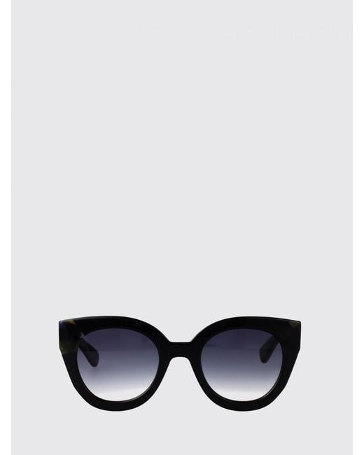 Longchamp Black Oversized Cat-Eye Sunglasses