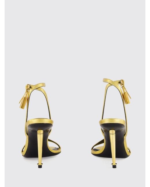 Tom Ford Metallic Heeled Sandal