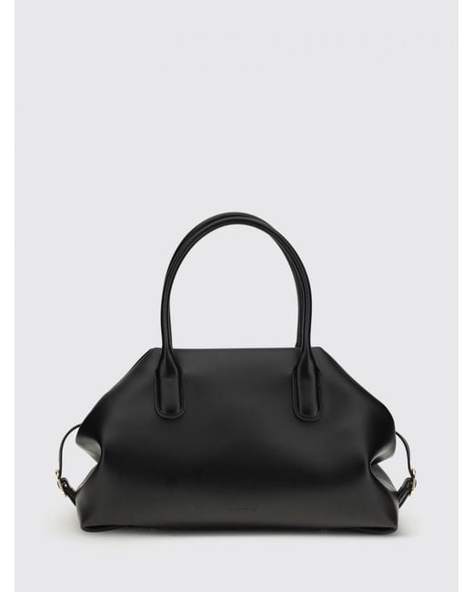 THEMOIRÈ Black ThemoirÈ Vegan Leather Talia Trunk Medium Bag