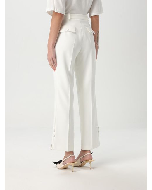 Elisabetta Franchi White Trousers