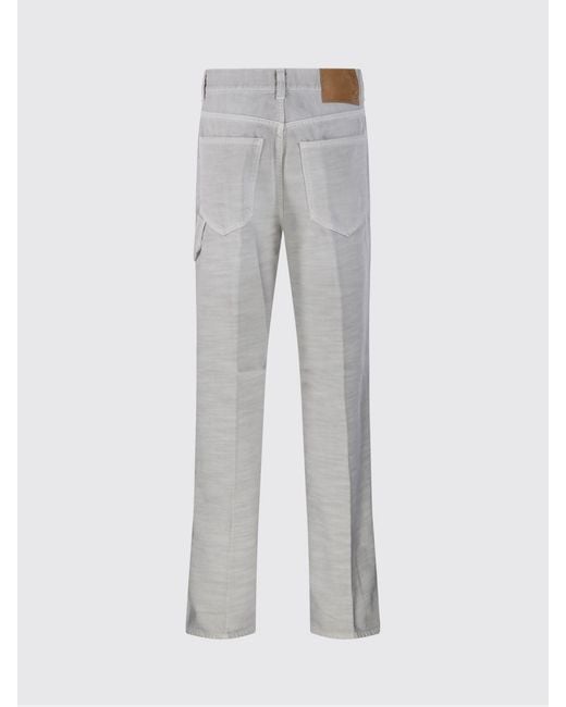 Haikure Gray Cotton Denim Palazzo Jeans