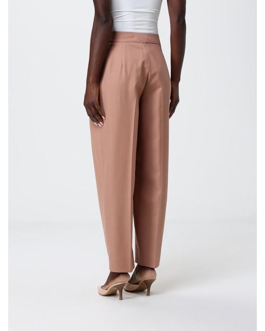 Twinset White Stretch Cotton Classic Trousers