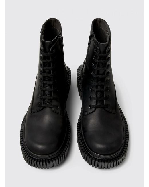 Camper Black Pix Berlin Ankle Boots for men