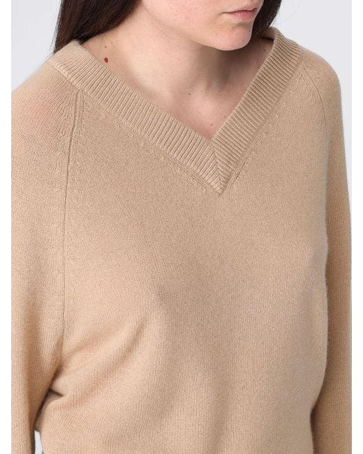 Allude White Cashmere Pullover