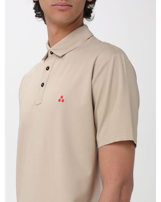 Peuterey Natural Cotton And Silk Blend Polo Shirt for men