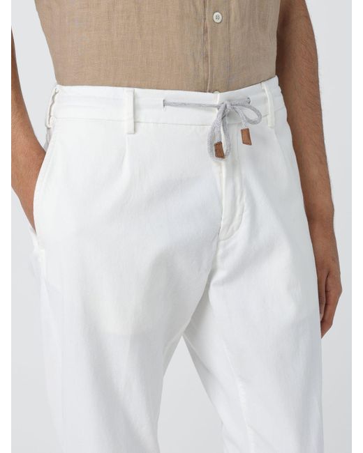 Pantalón Eleventy de hombre de color White