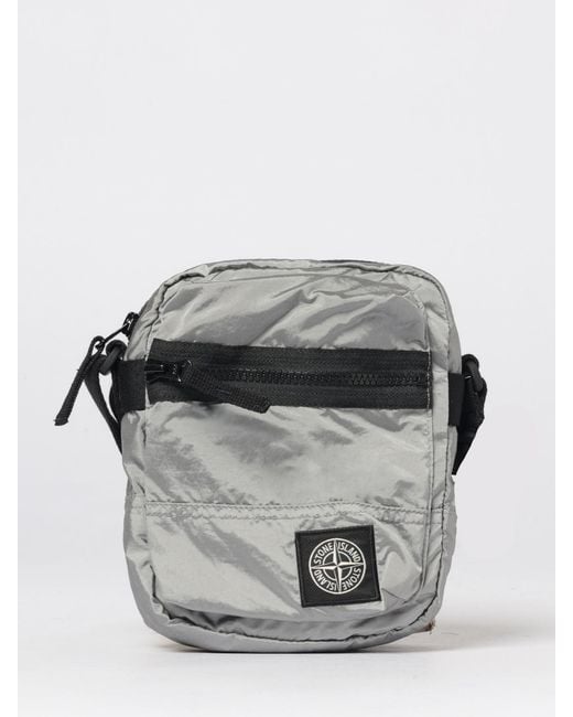 Stone Island Gray Nylon Bag for men