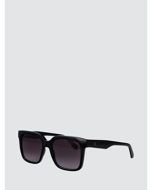 Calvin Klein White Cat-Eye Sunglasses