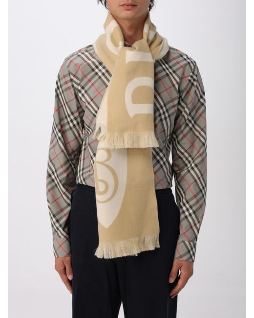 Sciarpa di Burberry in Natural da Uomo