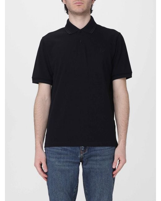 Polo De Algodón Fred Perry de hombre de color Black